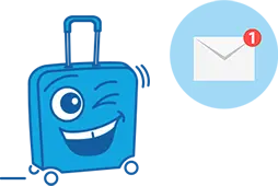 Sindbad Newsletter - brand hero with envelope